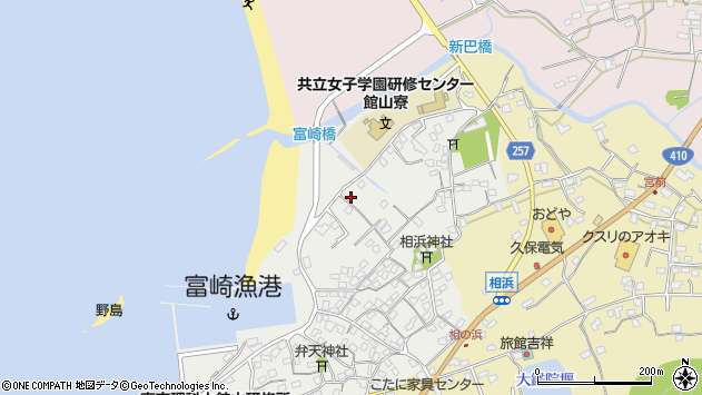 〒294-0235 千葉県館山市相浜の地図
