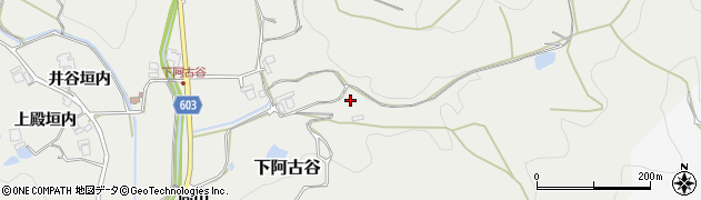 兵庫県猪名川町（川辺郡）下阿古谷周辺の地図