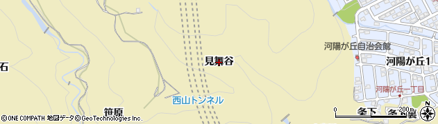 京都府長岡京市奥海印寺（見舞谷）周辺の地図