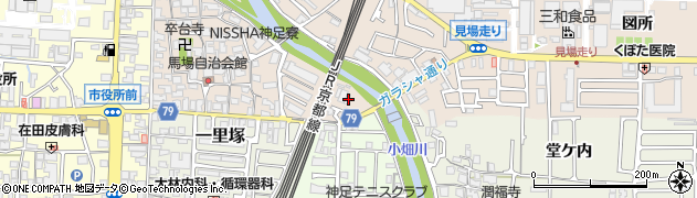 京都府長岡京市馬場（民家浦）周辺の地図