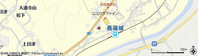 愛知県新城市長篠（今銭前）周辺の地図