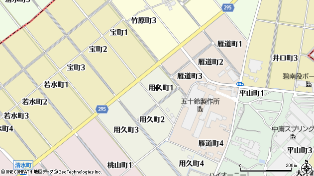 〒447-0004 愛知県碧南市用久町の地図