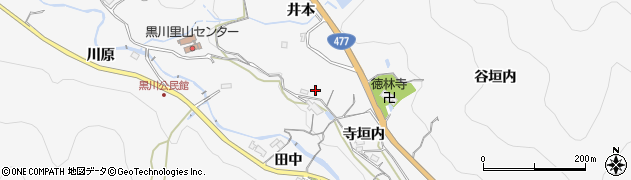 兵庫県川西市黒川（井本）周辺の地図
