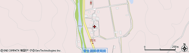 兵庫県姫路市夢前町菅生澗1708周辺の地図
