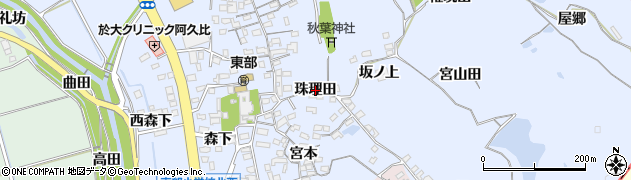 愛知県阿久比町（知多郡）宮津（珠理田）周辺の地図