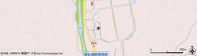 兵庫県姫路市夢前町菅生澗1707周辺の地図