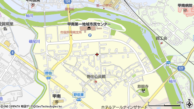 〒520-3308 滋賀県甲賀市甲南町野田の地図
