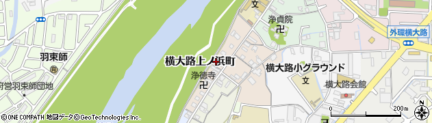 京都府京都市伏見区横大路上ノ浜町周辺の地図