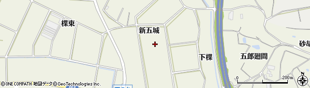 愛知県阿久比町（知多郡）矢高（新五城）周辺の地図