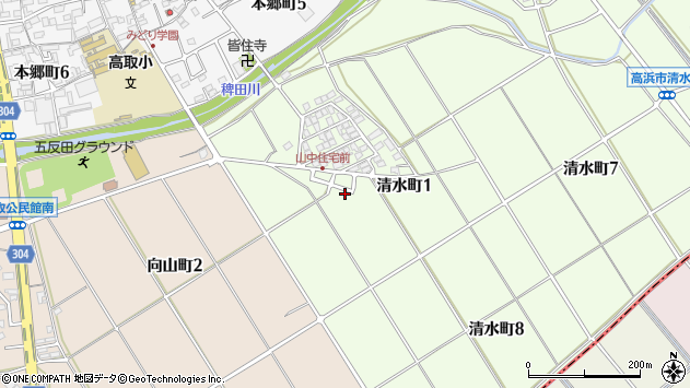 〒444-1312 愛知県高浜市清水町の地図