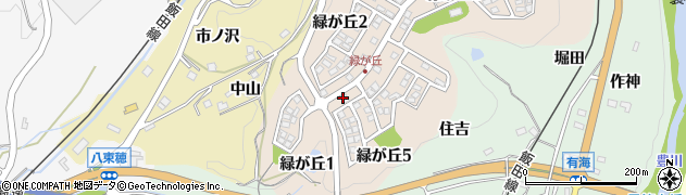 愛知県新城市緑が丘周辺の地図