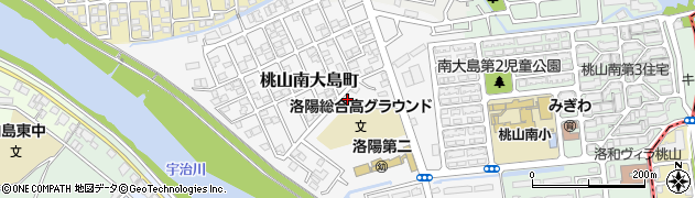 京都府京都市伏見区桃山南大島町66周辺の地図
