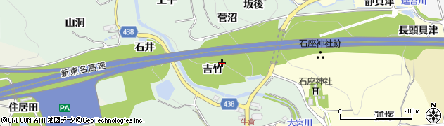 愛知県新城市牛倉（吉竹）周辺の地図