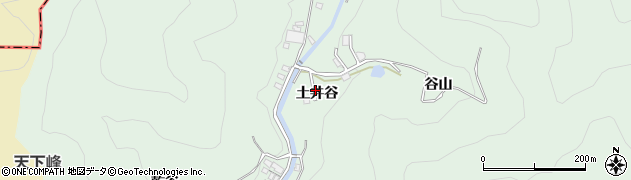 京都府宇治市炭山（土井谷）周辺の地図