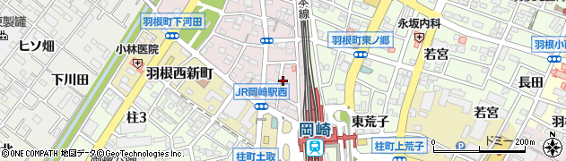 名鉄協商岡崎駅西駐車場周辺の地図