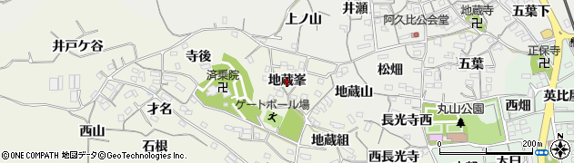 愛知県阿久比町（知多郡）矢高（地蔵峯）周辺の地図