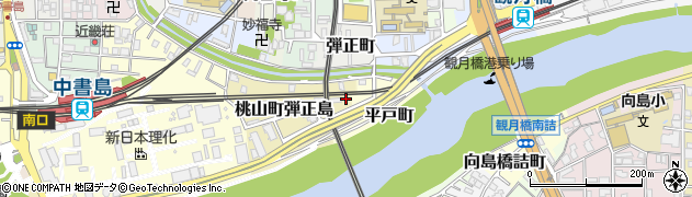 京都府京都市伏見区桃山町弾正島32周辺の地図