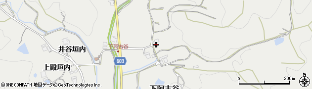 兵庫県猪名川町（川辺郡）下阿古谷（南前田）周辺の地図