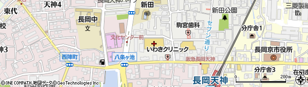 西友長岡店周辺の地図