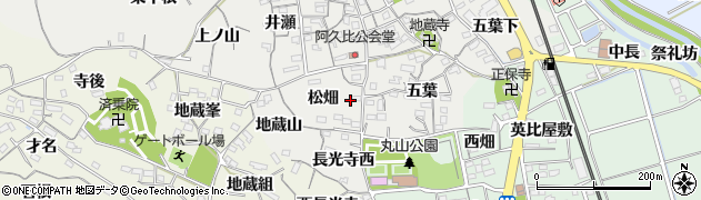 愛知県知多郡阿久比町阿久比松畑25周辺の地図