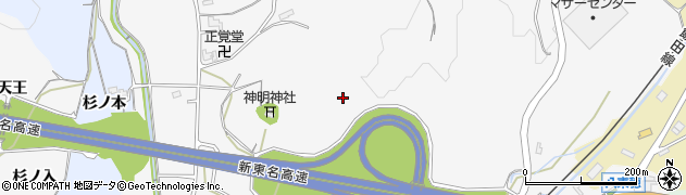 愛知県新城市八束穂若宮周辺の地図