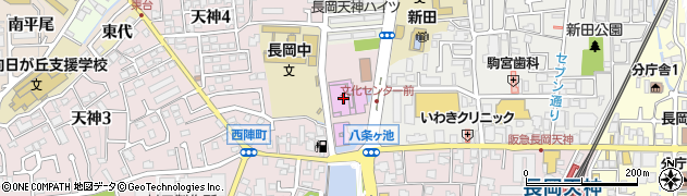 京都府長岡京記念文化会館周辺の地図
