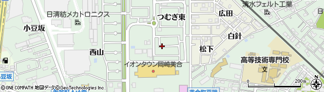 愛知県岡崎市美合町（水洗）周辺の地図