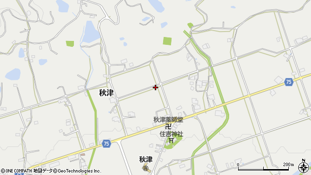 〒673-1302 兵庫県加東市秋津の地図