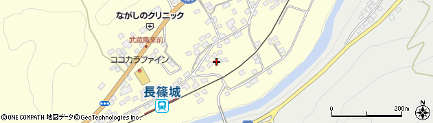 愛知県新城市長篠（新居）周辺の地図