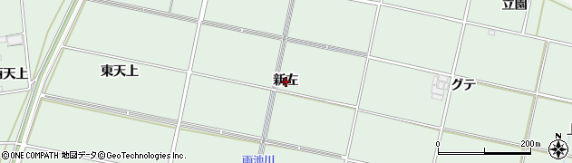 愛知県安城市桜井町新左周辺の地図