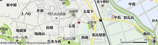 愛知県知多郡阿久比町阿久比五葉19周辺の地図
