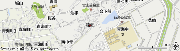 愛知県常滑市金山（猿堂）周辺の地図
