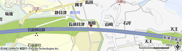 愛知県新城市大宮（加原）周辺の地図
