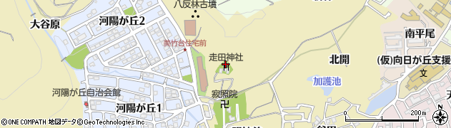 京都府長岡京市奥海印寺走田周辺の地図