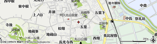愛知県知多郡阿久比町阿久比五葉8-1周辺の地図