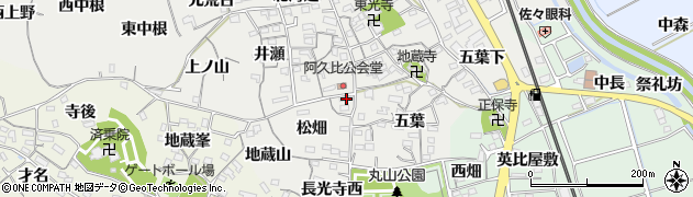 愛知県知多郡阿久比町阿久比松畑39周辺の地図