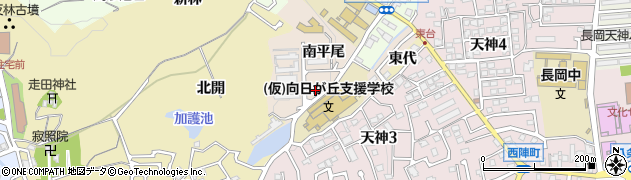 京都府長岡京市今里南平尾周辺の地図