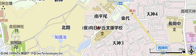 京都府長岡京市今里（南平尾）周辺の地図