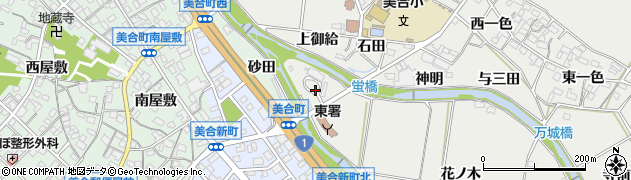 愛知県岡崎市岡町出合周辺の地図