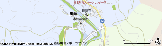 兵庫県川辺郡猪名川町木津川向4周辺の地図