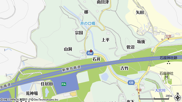 〒441-1303 愛知県新城市牛倉の地図