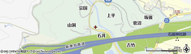 愛知県新城市牛倉（石井）周辺の地図