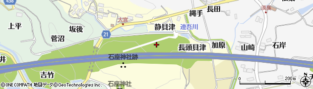 愛知県新城市大宮長頭貝津周辺の地図