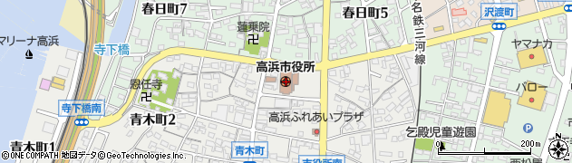 愛知県高浜市周辺の地図