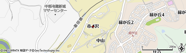 愛知県新城市大海（市ノ沢）周辺の地図