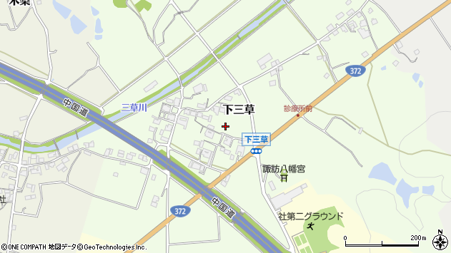〒673-1473 兵庫県加東市下三草の地図