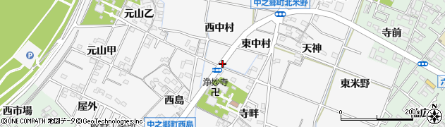 浄妙寺北西周辺の地図
