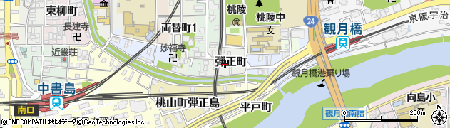 京都府京都市伏見区弾正町周辺の地図