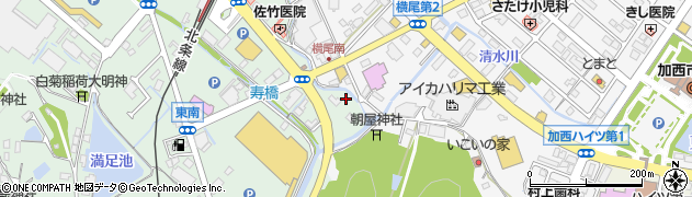兵庫県加西市北条町周辺の地図