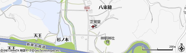 愛知県新城市八束穂770周辺の地図